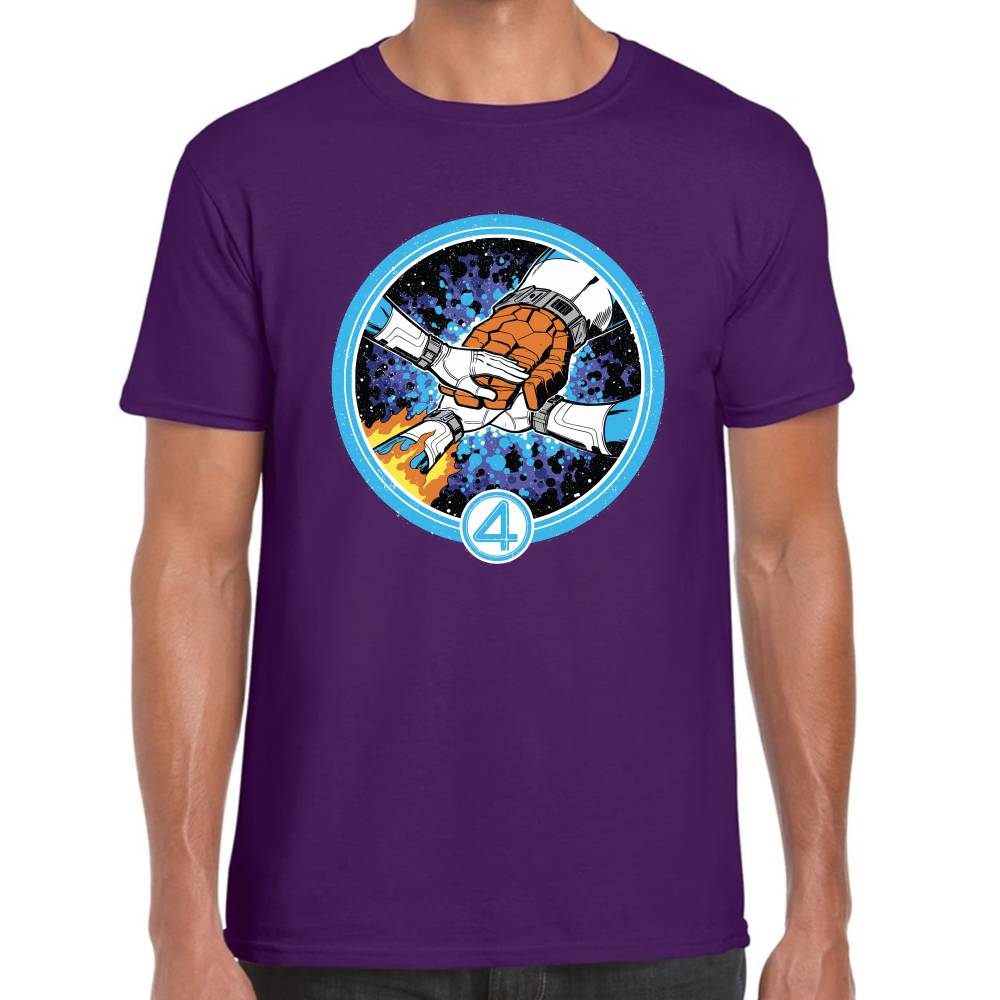 Playera 4 Fantasticos Puños Unidos Marvel Algodón Premium #0003249
