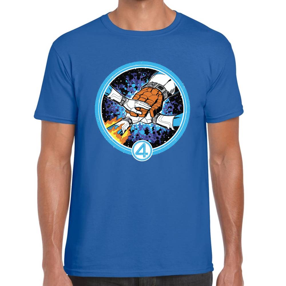 Playera 4 Fantasticos Puños Unidos Marvel Algodón Premium #0003249