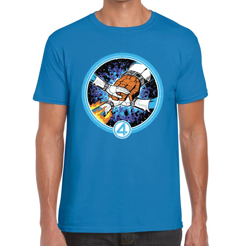 Playera 4 Fantasticos Puños Unidos Marvel Algodón Premium #0003249