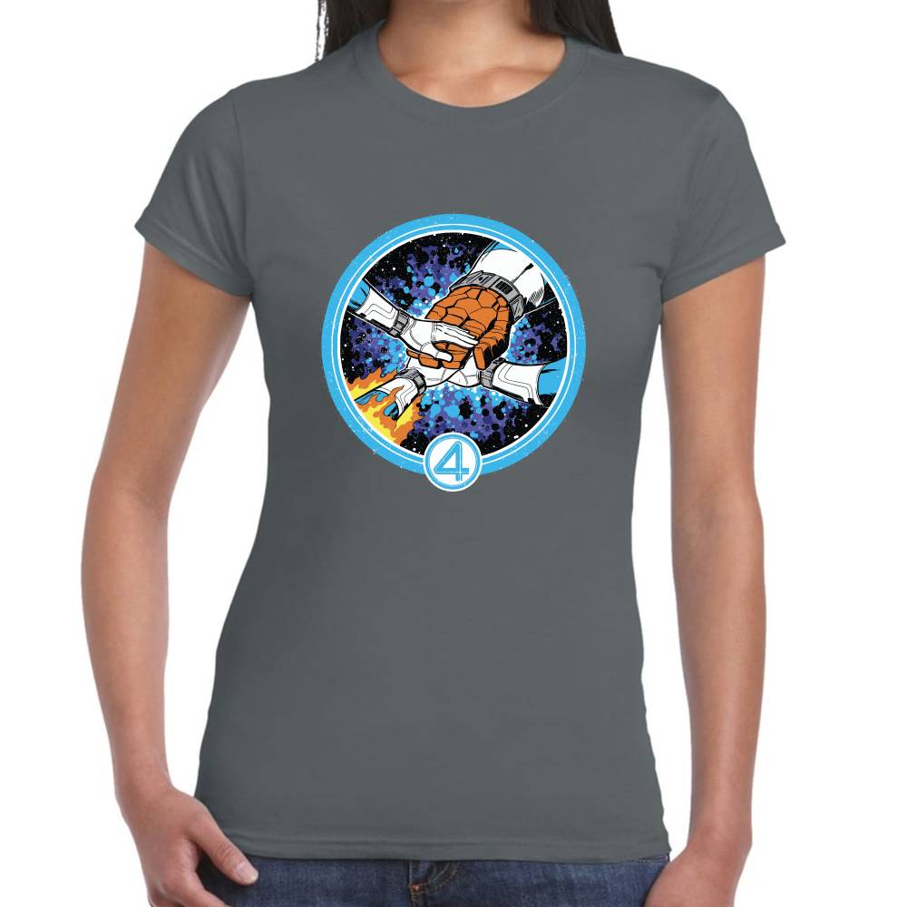 Playera 4 Fantasticos Puños Unidos Marvel Algodón Premium #0003249