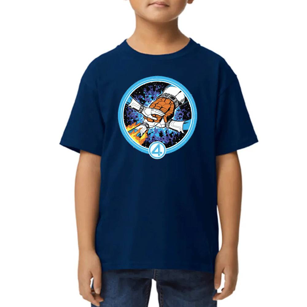 Playera de Niño 4 Fantasticos Puños Unidos Marvel Algodón Premium #0003249 Imagen secundaria del producto