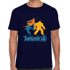Playera 4 Fantasticos Siluetas Marvel Algodón Premium #0003250