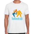 Playera 4 Fantasticos Siluetas Marvel Algodón Premium #0003250