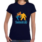 Playera 4 Fantasticos Siluetas Marvel Algodón Premium #0003250