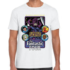 Playera 4 Fantasticos Buscando a Galactus Marvel Algodón Premium #0003252