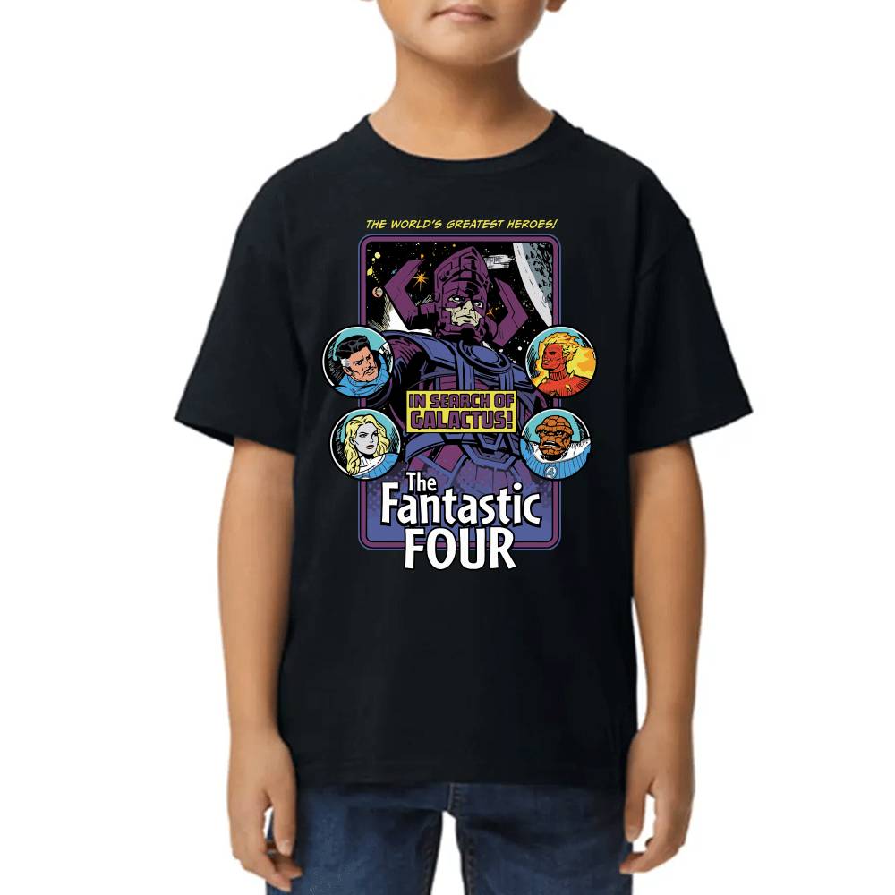 Playera de Niño 4 Fantasticos Buscando a Galactus Marvel Algodón Premium #0003252