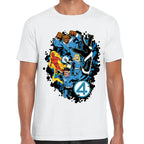 Playera 4 Fantasticos Aura Galactica Marvel Algodón Premium #0003254