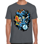 Playera 4 Fantasticos Aura Galactica Marvel Algodón Premium #0003254