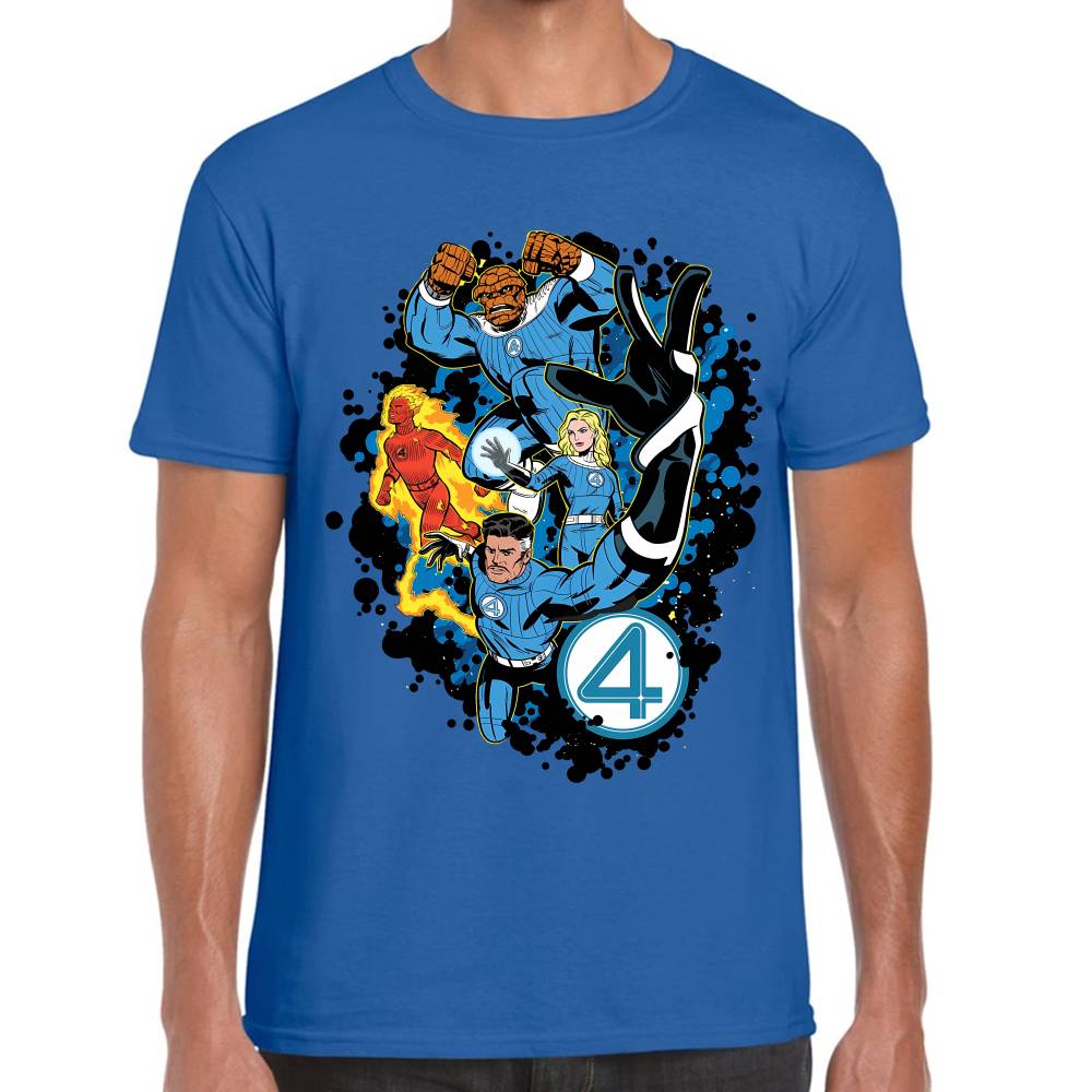 Playera 4 Fantasticos Aura Galactica Marvel Algodón Premium #0003254