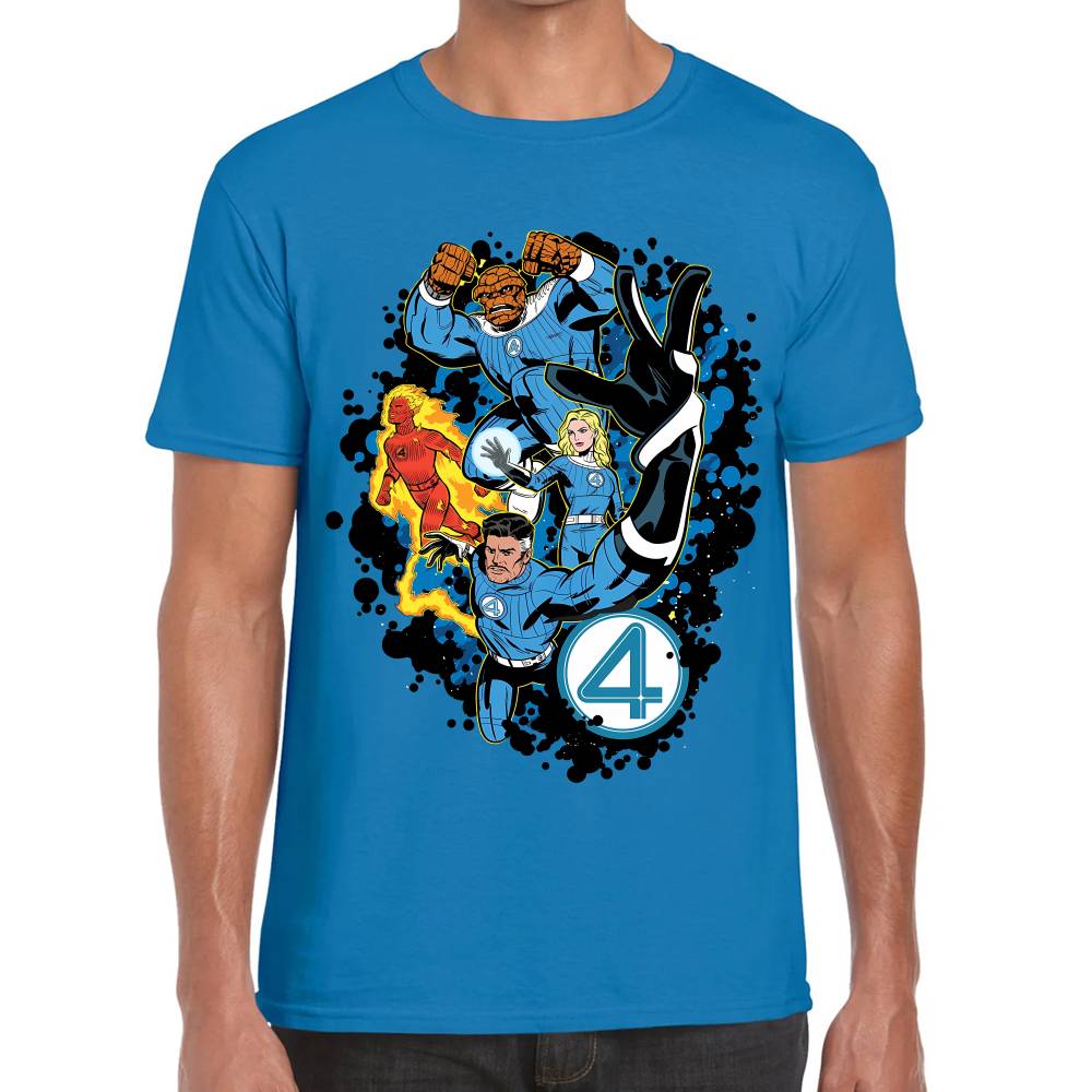 Playera 4 Fantasticos Aura Galactica Marvel Algodón Premium #0003254