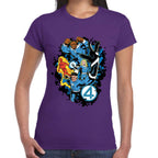 Playera 4 Fantasticos Aura Galactica Marvel Algodón Premium #0003254