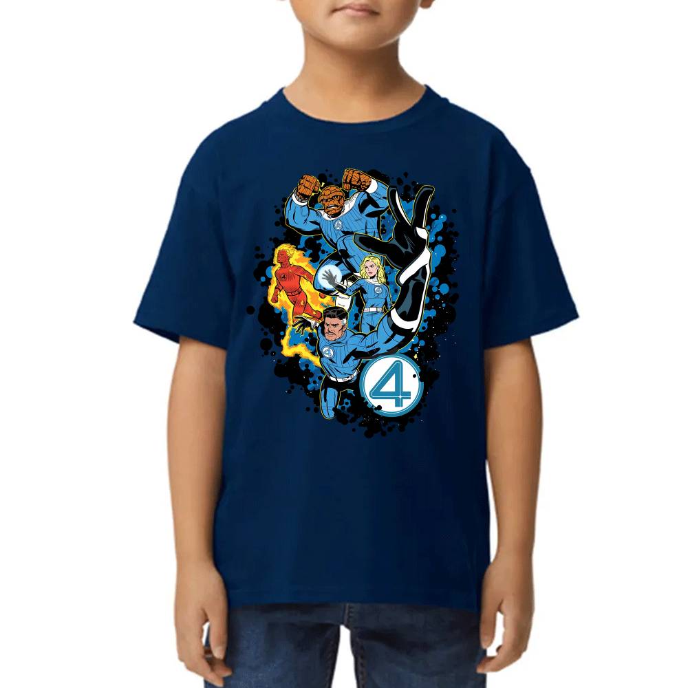 Playera de Niño 4 Fantasticos Aura Galactica Marvel Algodón Premium #0003254