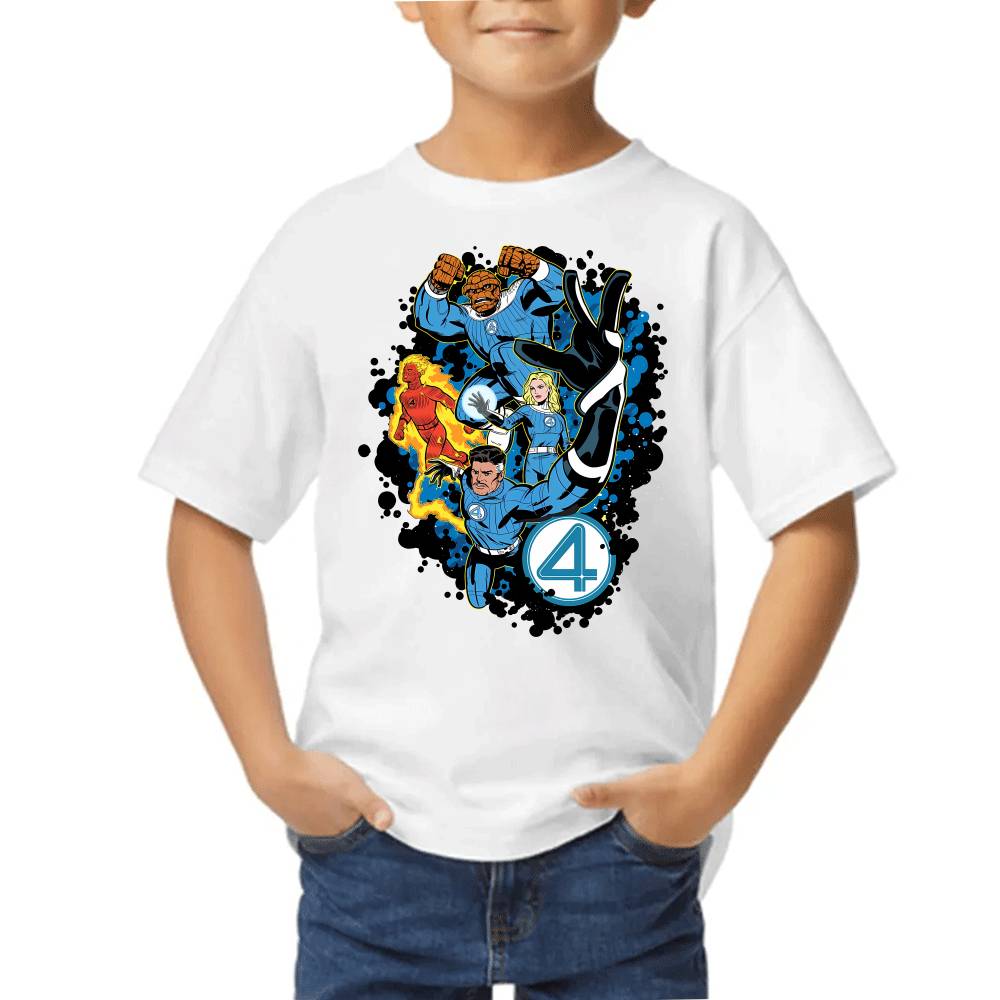 Playera de Niño 4 Fantasticos Aura Galactica Marvel Algodón Premium #0003254