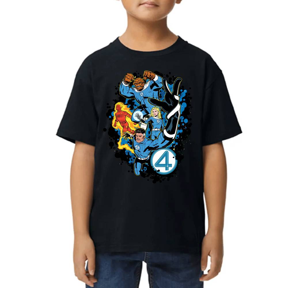 Playera de Niño 4 Fantasticos Aura Galactica Marvel Algodón Premium #0003254
