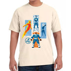 Playera 4 Fantasticos Pilares Marvel Algodón Premium #0003255