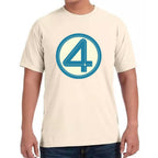 Playera 4 Fantasticos Logo Cuatro Marvel Algodón Premium #0003261