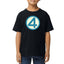 Playera 4 de Niño Fantasticos Logo Cuatro Marvel Algodón Premium #0003261