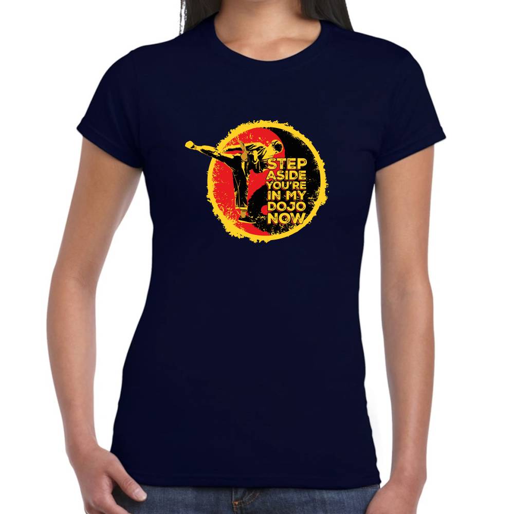 Playera Karate Kid Step Aside Algodón Premium #0003263