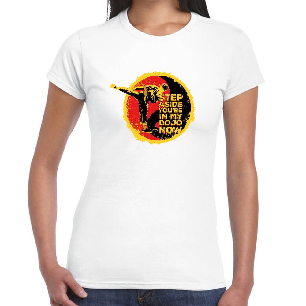 Playera Karate Kid Step Aside Algodón Premium #0003263