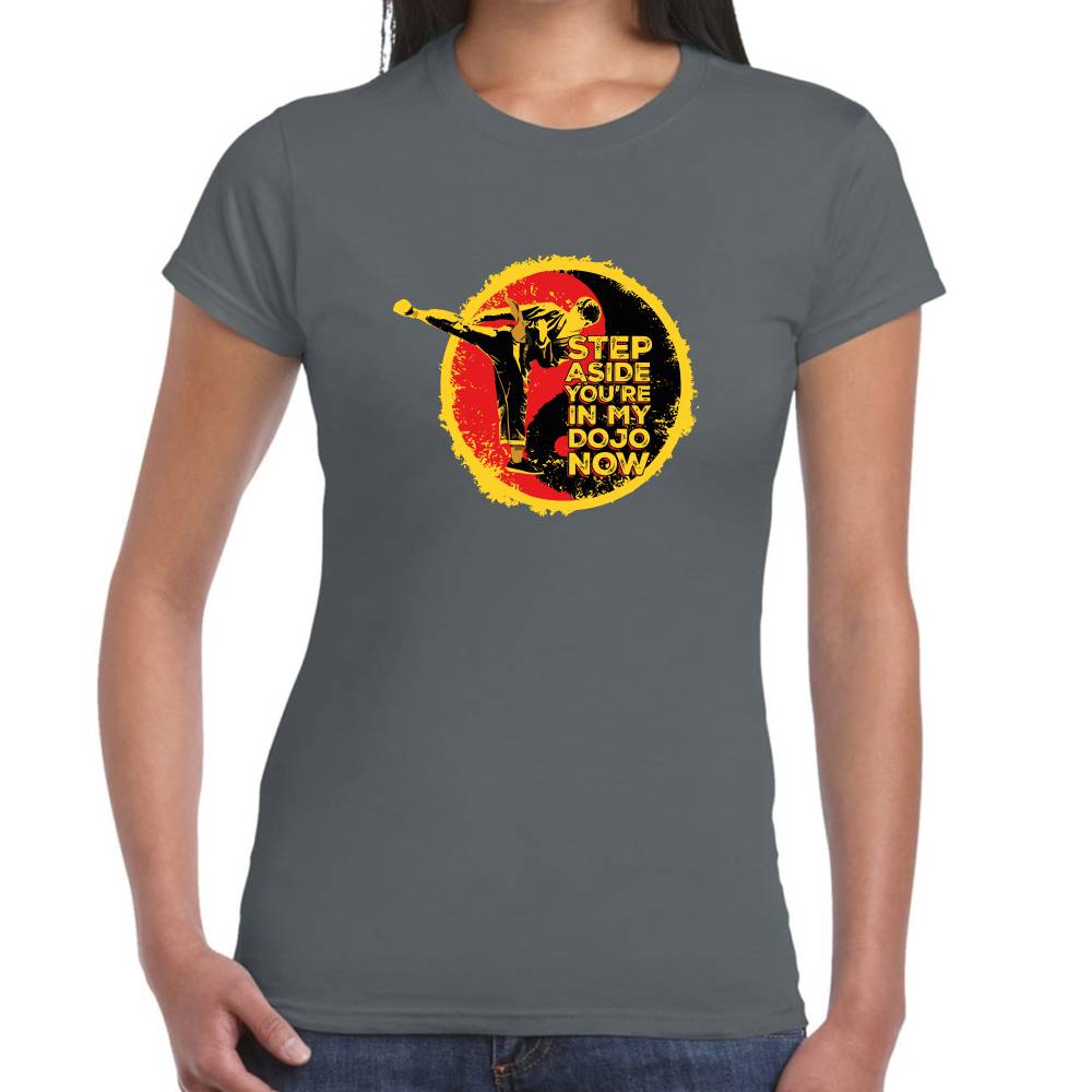 Playera Karate Kid Step Aside Algodón Premium #0003263