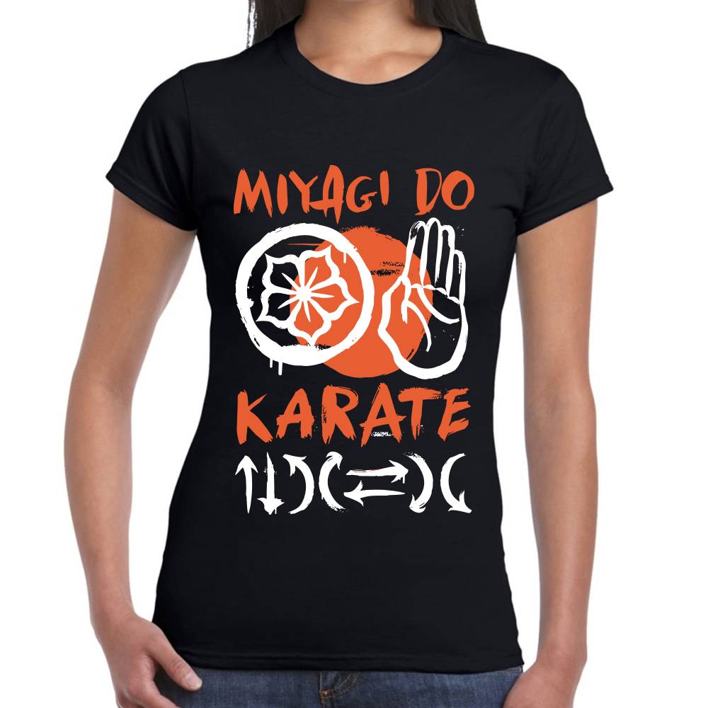 Playera Señor Miyagi Direcciones Karate Kit Algodón Premium #0003265 Imagen secundaria del producto
