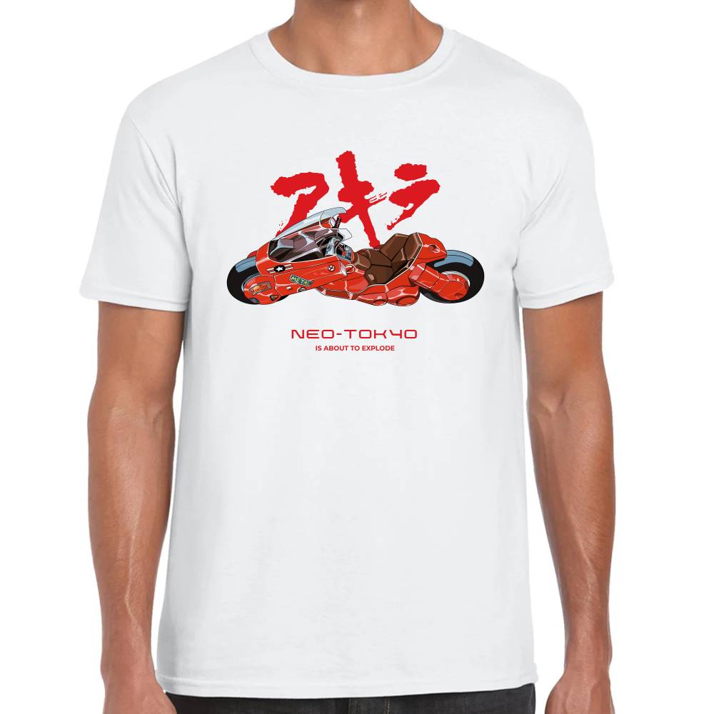 Playera Shotaro Kaneda Motocicleta Akira Algodón Premium #0003266