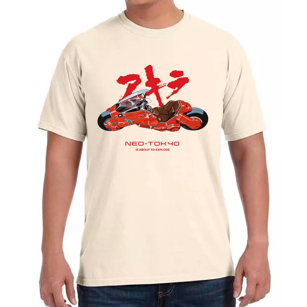 Playera Shotaro Kaneda Motocicleta Akira Algodón Premium #0003266