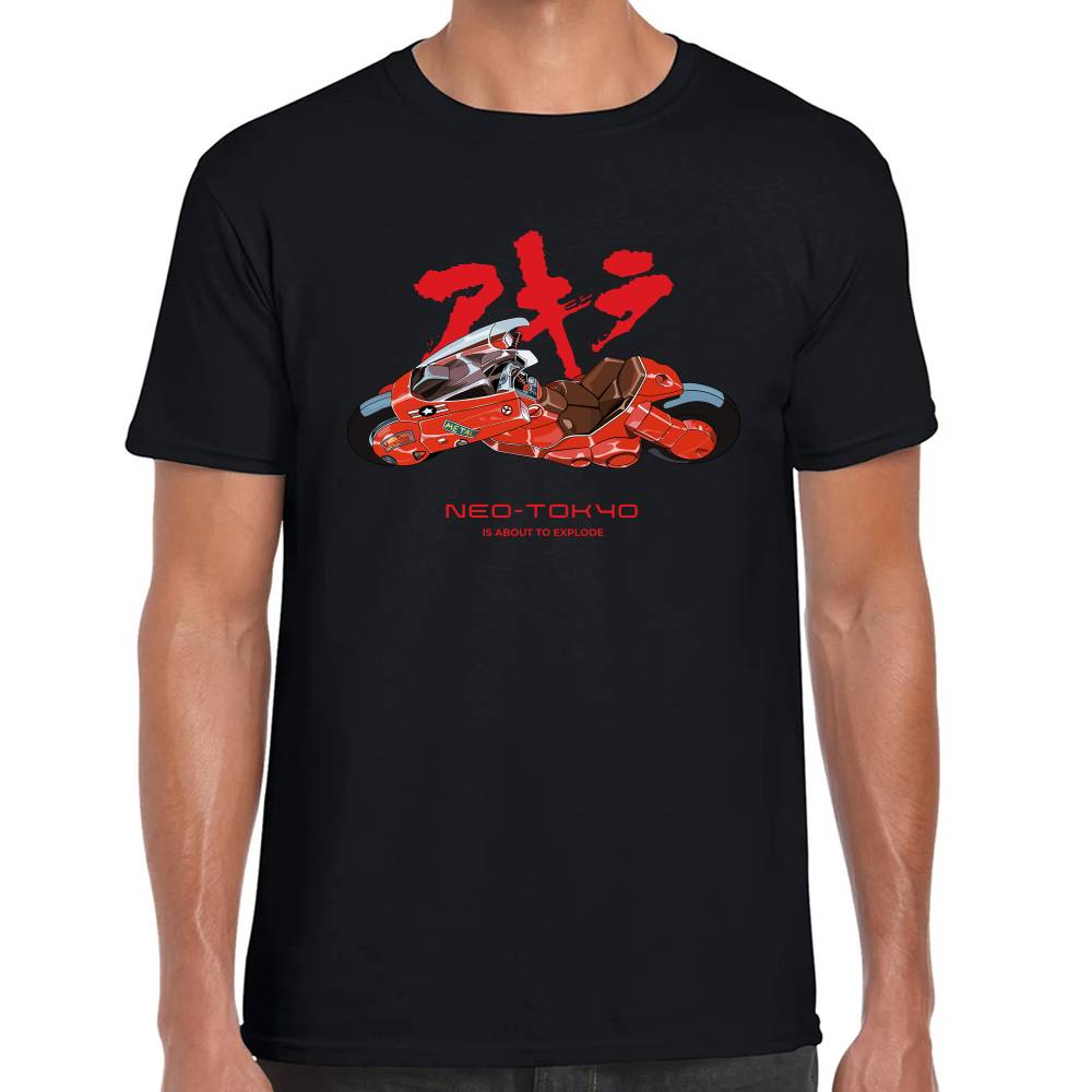 Playera Shotaro Kaneda Motocicleta Akira Algodón Premium #0003266