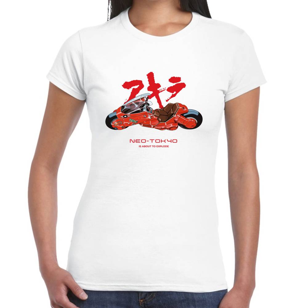 Playera Shotaro Kaneda Motocicleta Akira Algodón Premium #0003266