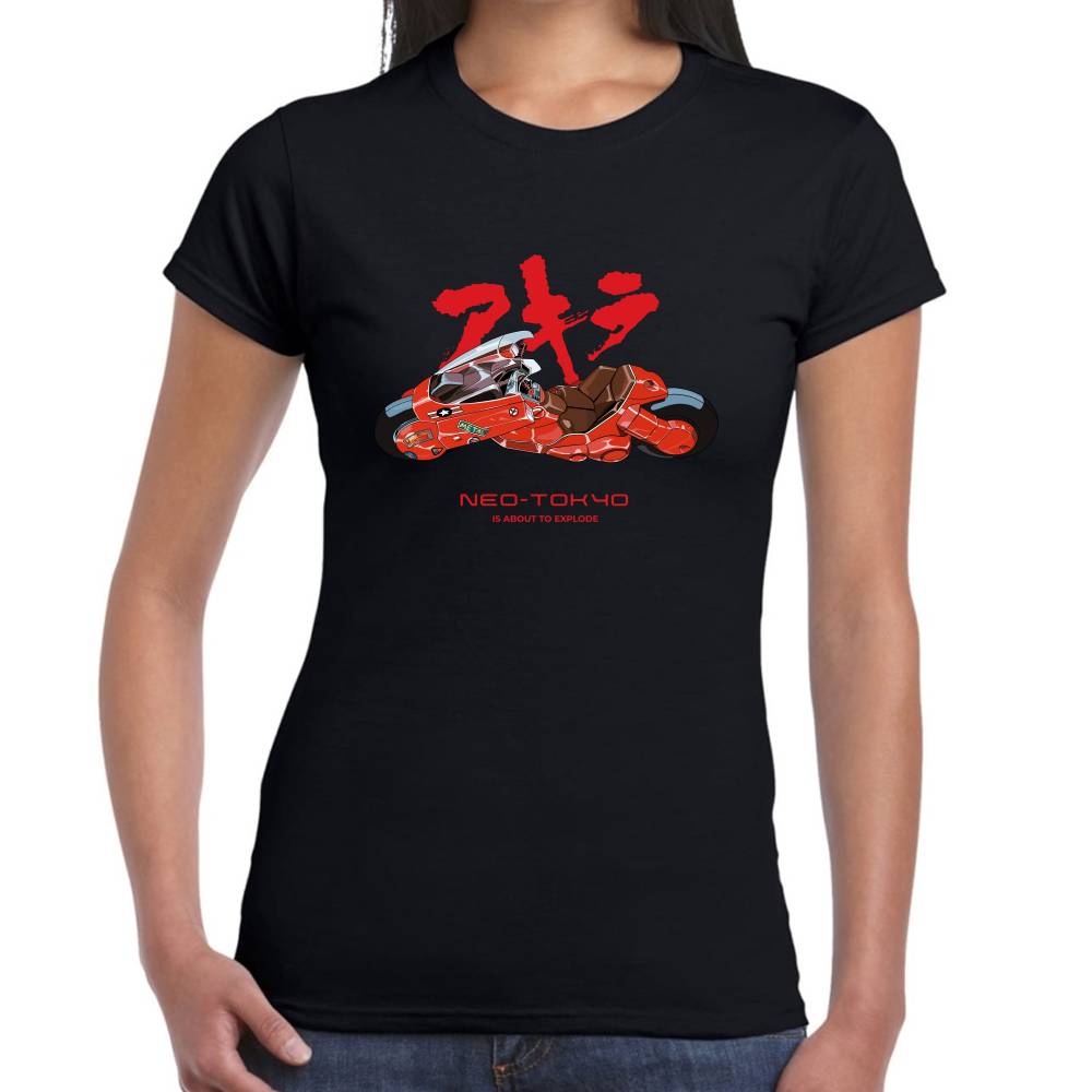 Playera Shotaro Kaneda Motocicleta Akira Algodón Premium #0003266 Imagen secundaria del producto