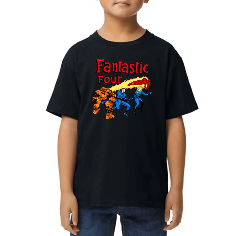 Playera de Niño 4 Fantasticos All Together Marvel Algodón Premium #0003268