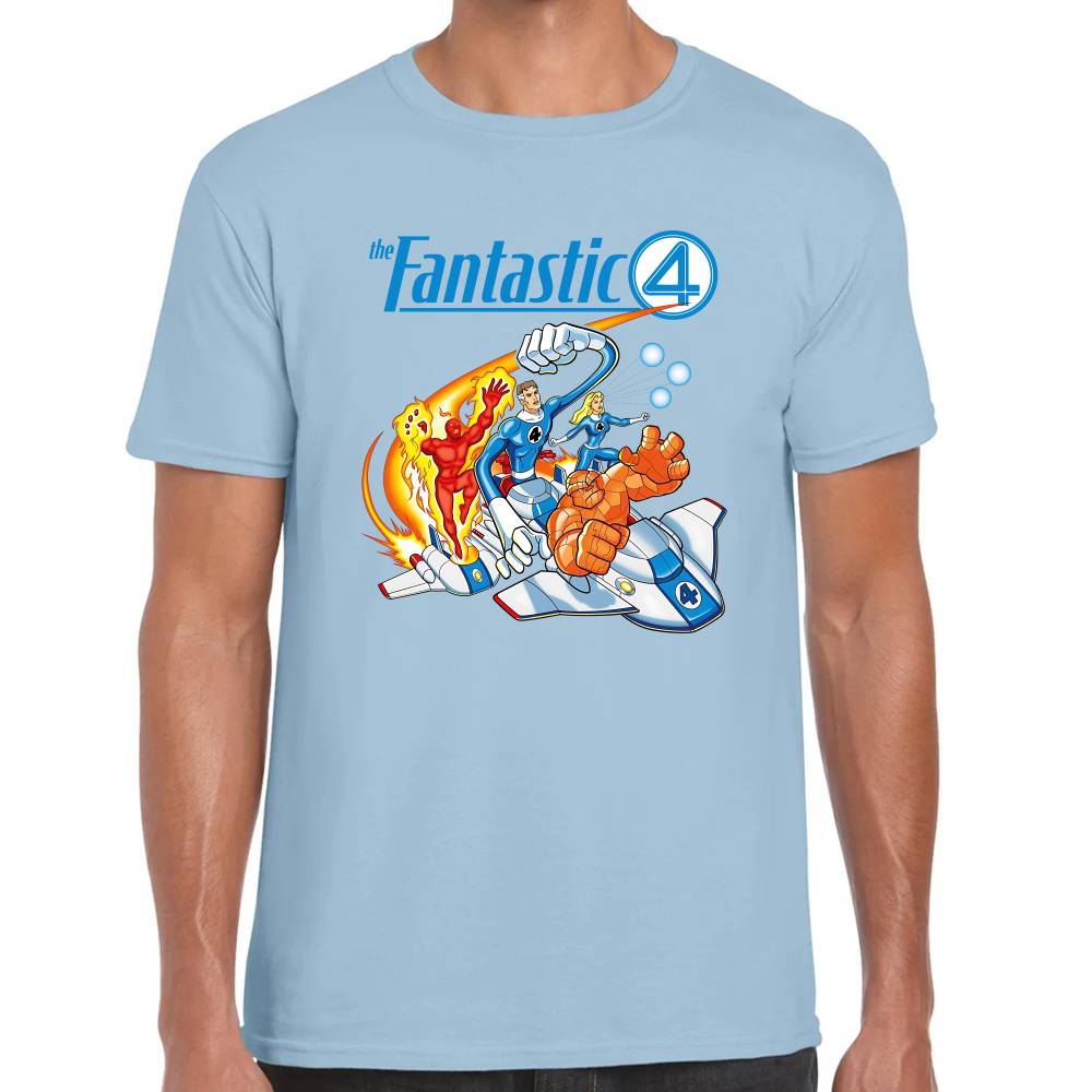 Playera 4 Fantasticos Full Poderes Marvel Algodón Premium #0003269