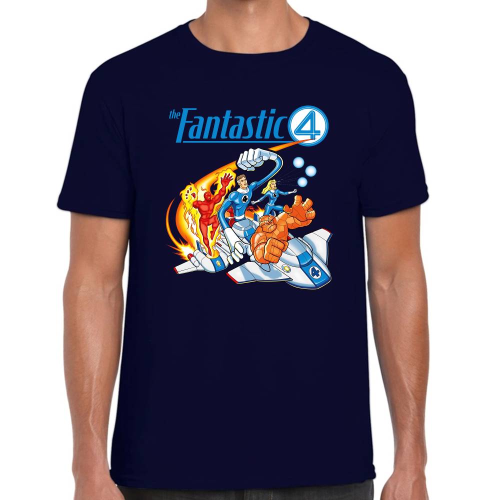 Playera 4 Fantasticos Full Poderes Marvel Algodón Premium #0003269
