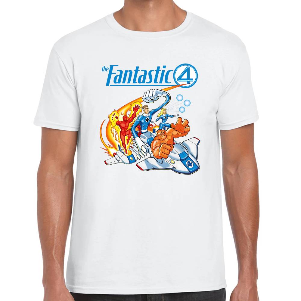 Playera 4 Fantasticos Full Poderes Marvel Algodón Premium #0003269
