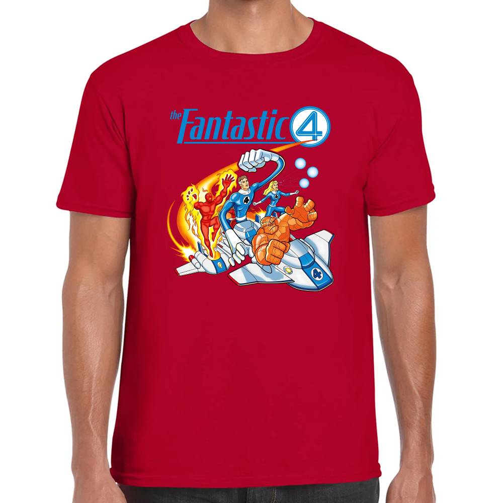 Playera 4 Fantasticos Full Poderes Marvel Algodón Premium #0003269