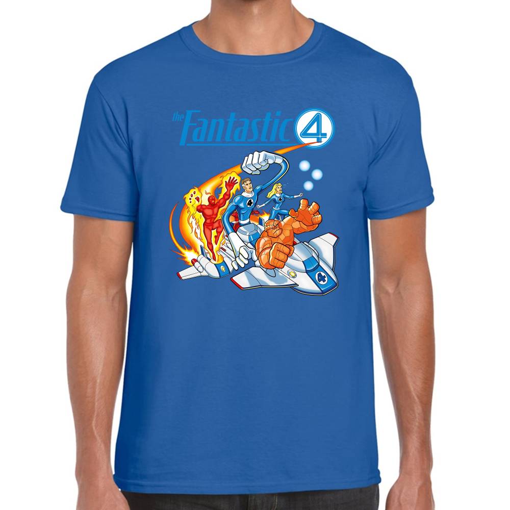 Playera 4 Fantasticos Full Poderes Marvel Algodón Premium #0003269