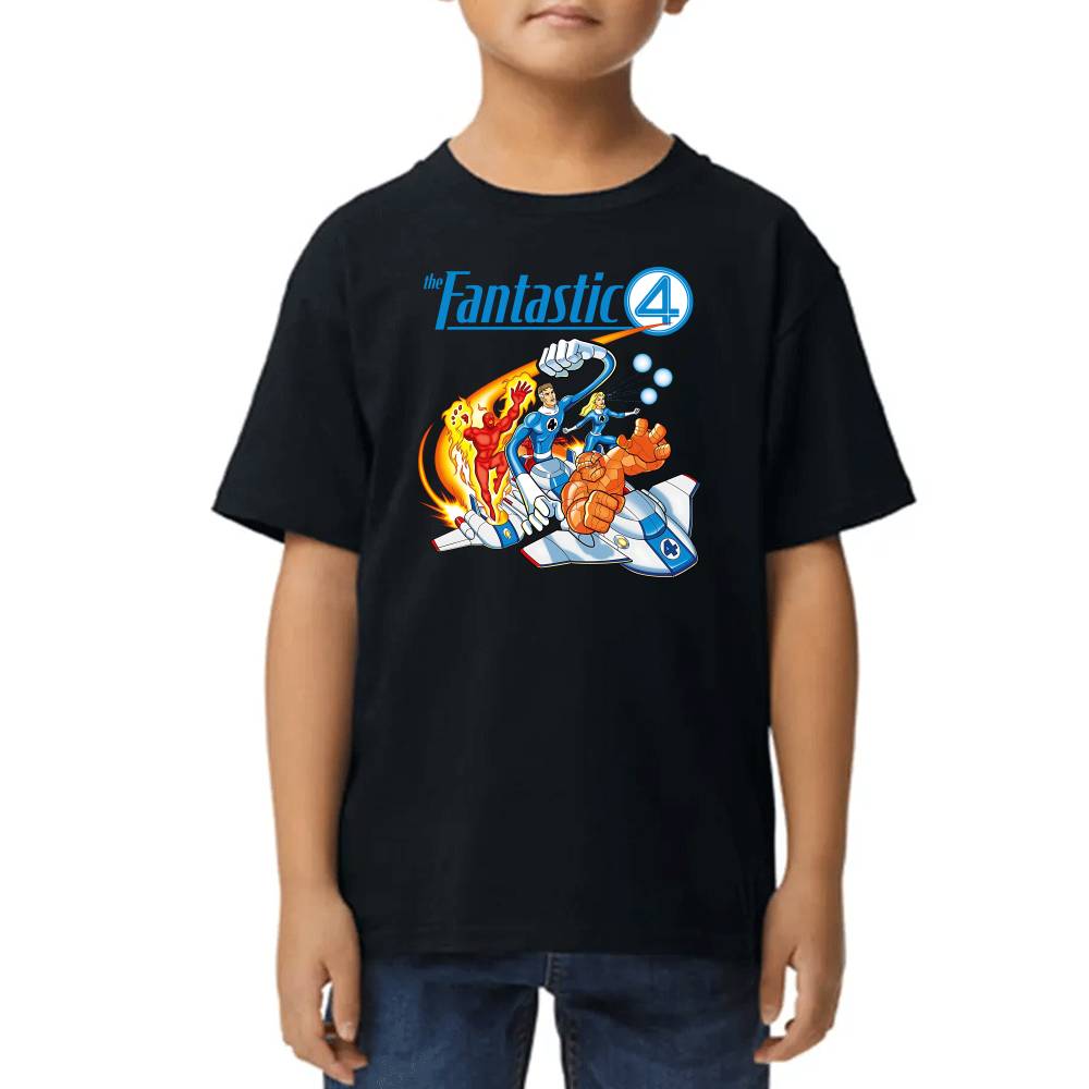 Playera de Niño 4 Fantasticos Full Poderes Marvel Algodón Premium #0003269
