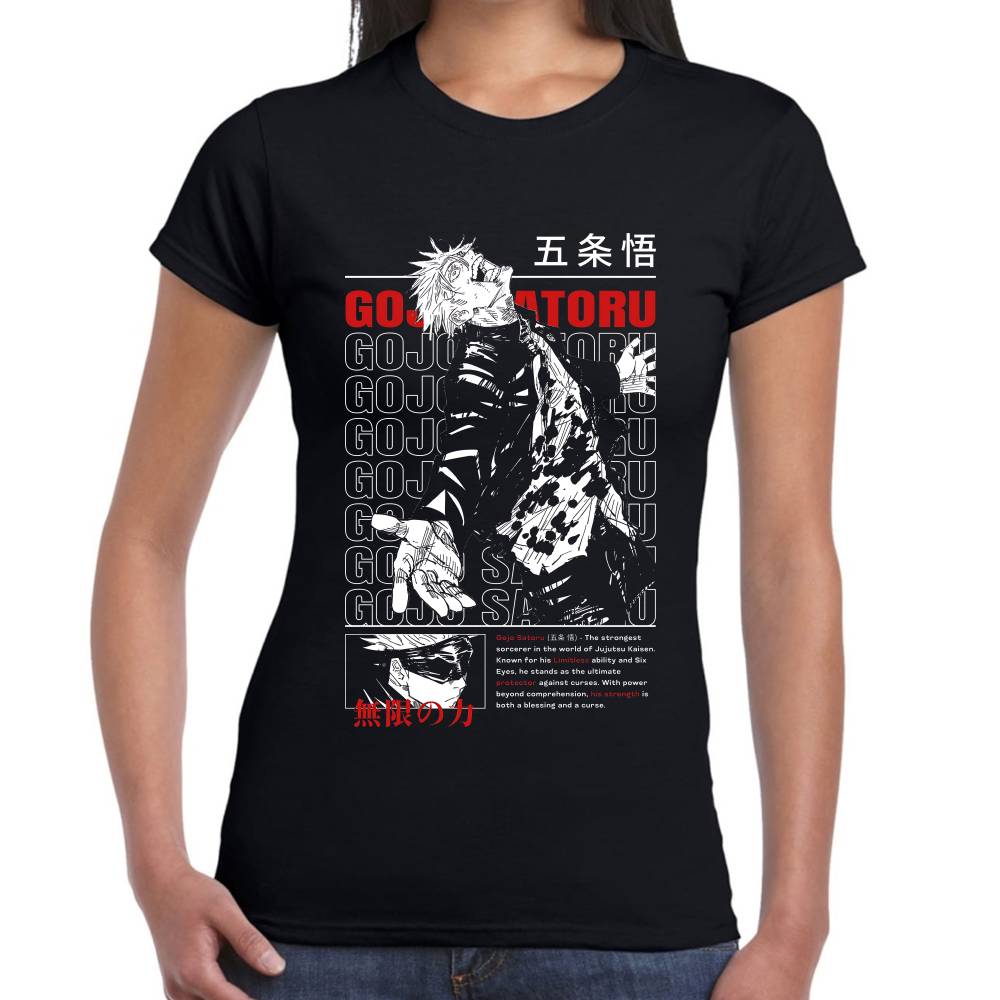 Playera Satoru Gojo Crazy Jujutsu Kaisen Algodón Premium #0003270 Imagen secundaria del producto