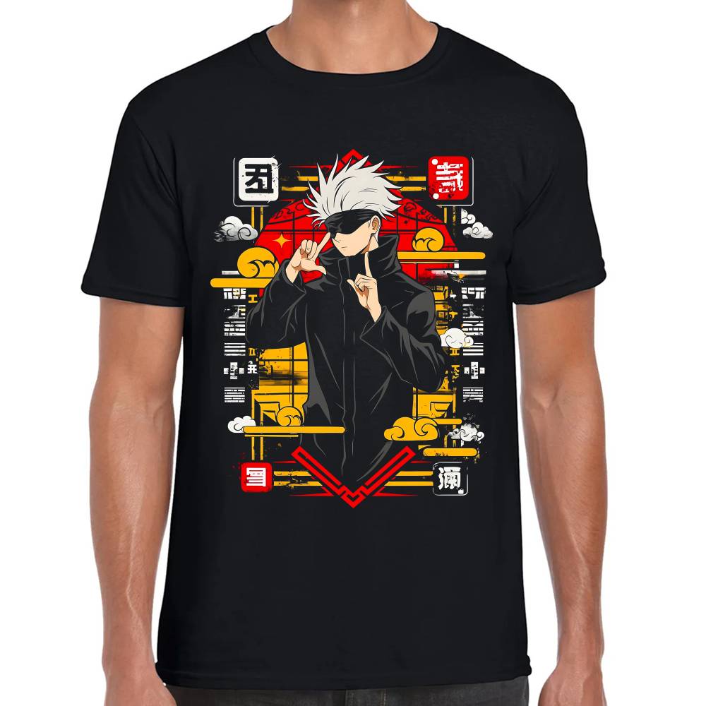 Playera Satoru Gojo Posando Jujutsu Kaisen Algodón Premium #0003271 Imagen principal del producto