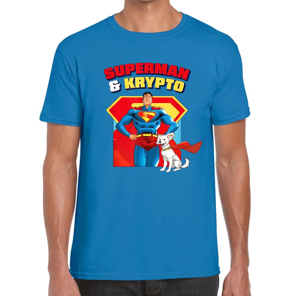 Playera Superman & Krypto Modelos DC Algodón Premium #0003272