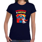 Playera Superman & Krypto Modelos DC Algodón Premium #0003272