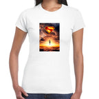 Playera Superman Poster Cielo 2025 DC Algodón Premium #0003273