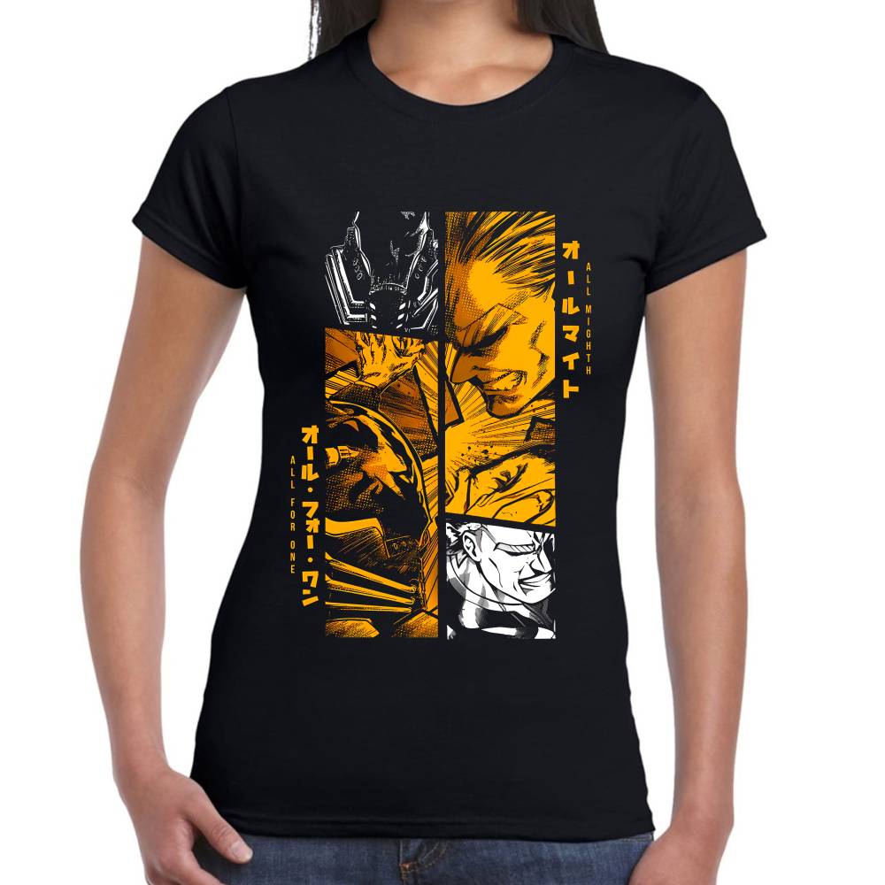 Playera All Might All for One My Hero Academy Algodón Premium #0003274