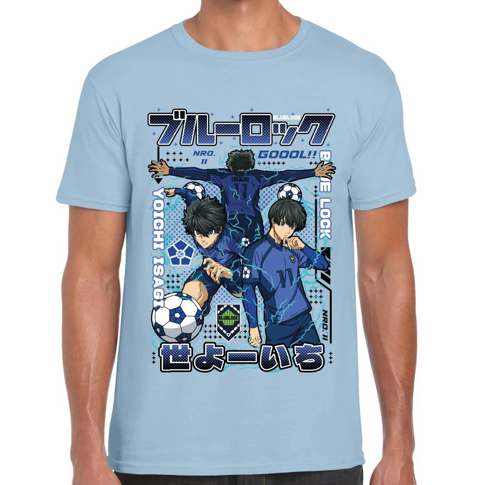 Playera Yoichi Isagi Futbol Blue Lock Algodón Premium #0003277