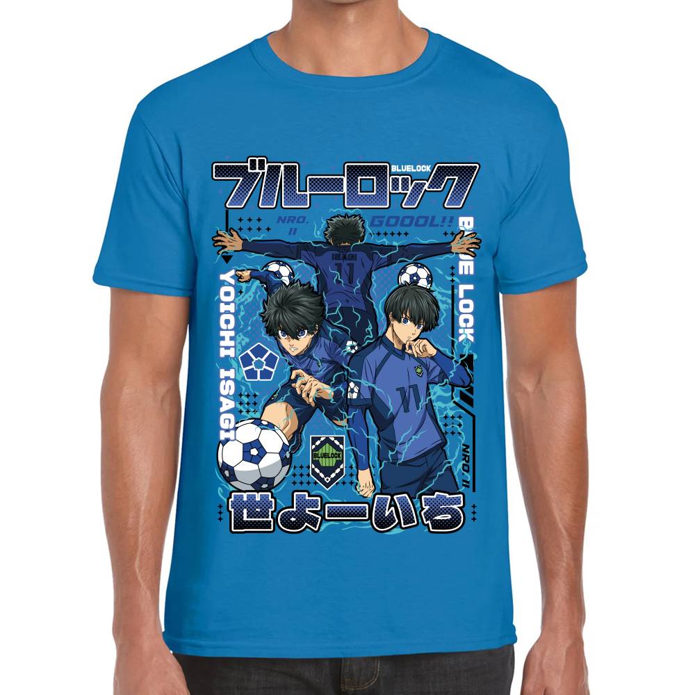 Playera Yoichi Isagi Futbol Blue Lock Algodón Premium #0003277