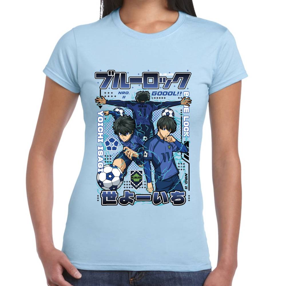 Playera Yoichi Isagi Futbol Blue Lock Algodón Premium #0003277