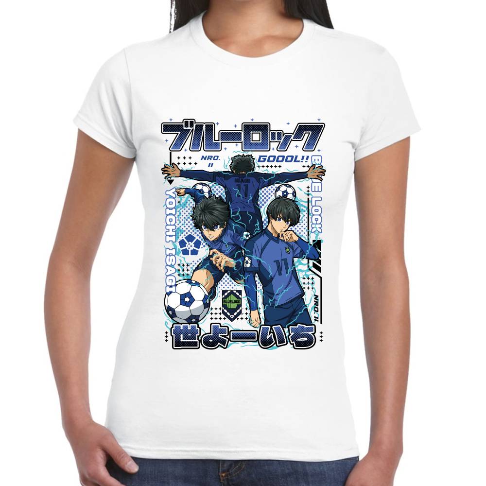 Playera Yoichi Isagi Futbol Blue Lock Algodón Premium #0003277