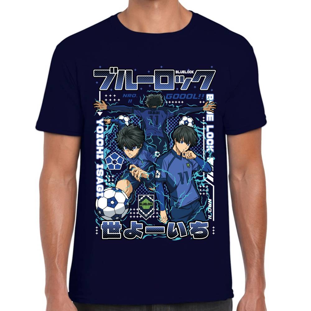 Playera Yoichi Isagi Futbol Blue Lock Algodón Premium #0003277
