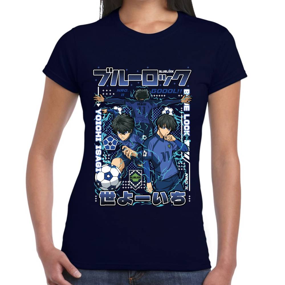 Playera Yoichi Isagi Futbol Blue Lock Algodón Premium #0003277