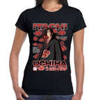 Playera Itachi Uchiha Nubes Akatsuki Naruto Algodón Premium #0003278